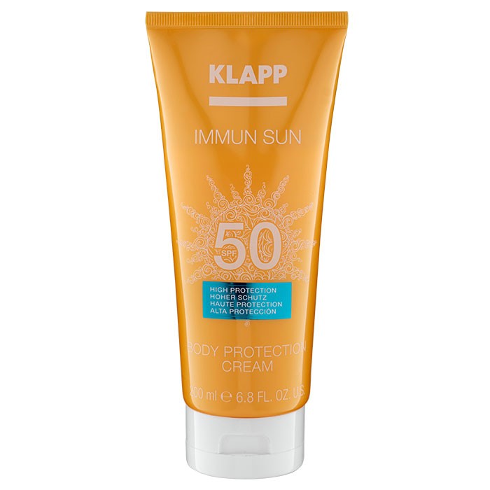 Солнцезащитный крем для тела KLAPP Immun Sun SPF 50 Body Protection Cream SPF50 200мл