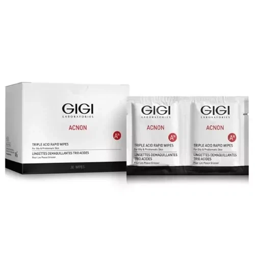 Салфетки-пилинг трехкислотные GIGI Acnon Triple Acid Rapid Wipes