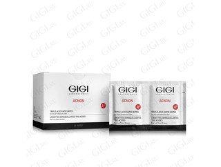 Салфетки-пилинг трехкислотные GIGI Acnon Triple Acid Rapid Wipes