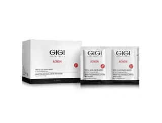 Салфетки-пилинг трехкислотные GIGI Acnon Triple Acid Rapid Wipes