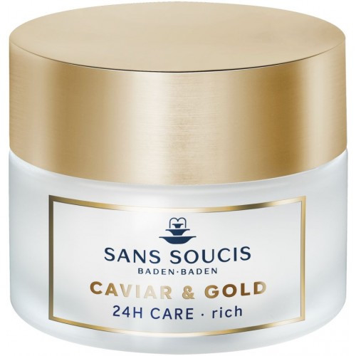 Крем - люкс антивозрастной «Икра и Золото» 24ч для сухой кожи CAVIAR & GOLD ANTI AGE DELUXE 24H CARE RICH