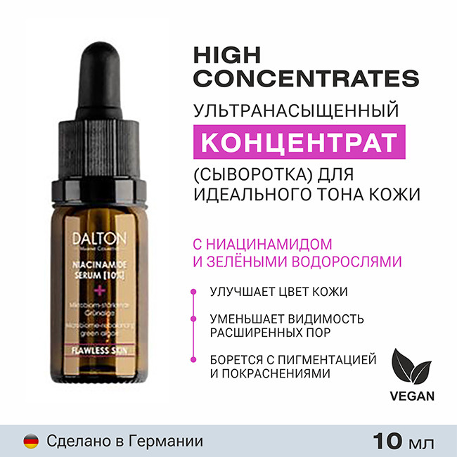 Ультранасыщенный концентрат с ниацинамидом 10% - DALTON HIGH CONCENTRATE NIACINAMIDE SERUM 10%